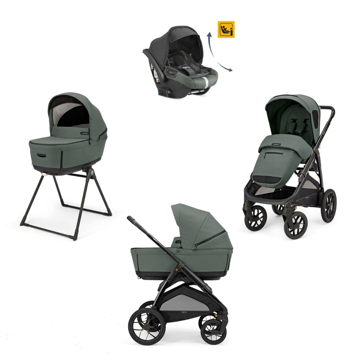 INGLESINA APTICA XT 2025 CON DARWIN RECLINE E BORSA OMAGGIO TAIGA GREEN