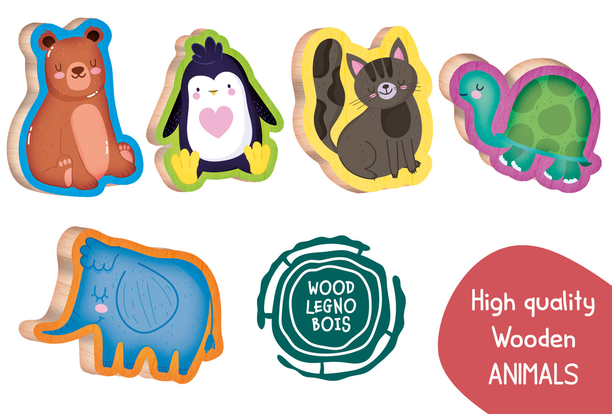 MONTESSORI BABY LEGNO BABY ANIMALS 96893