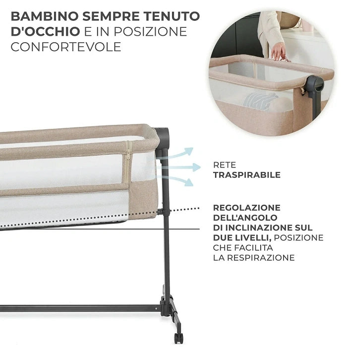 KINDERKRAFT CO SLEEPER NEST UP2 BEIGE