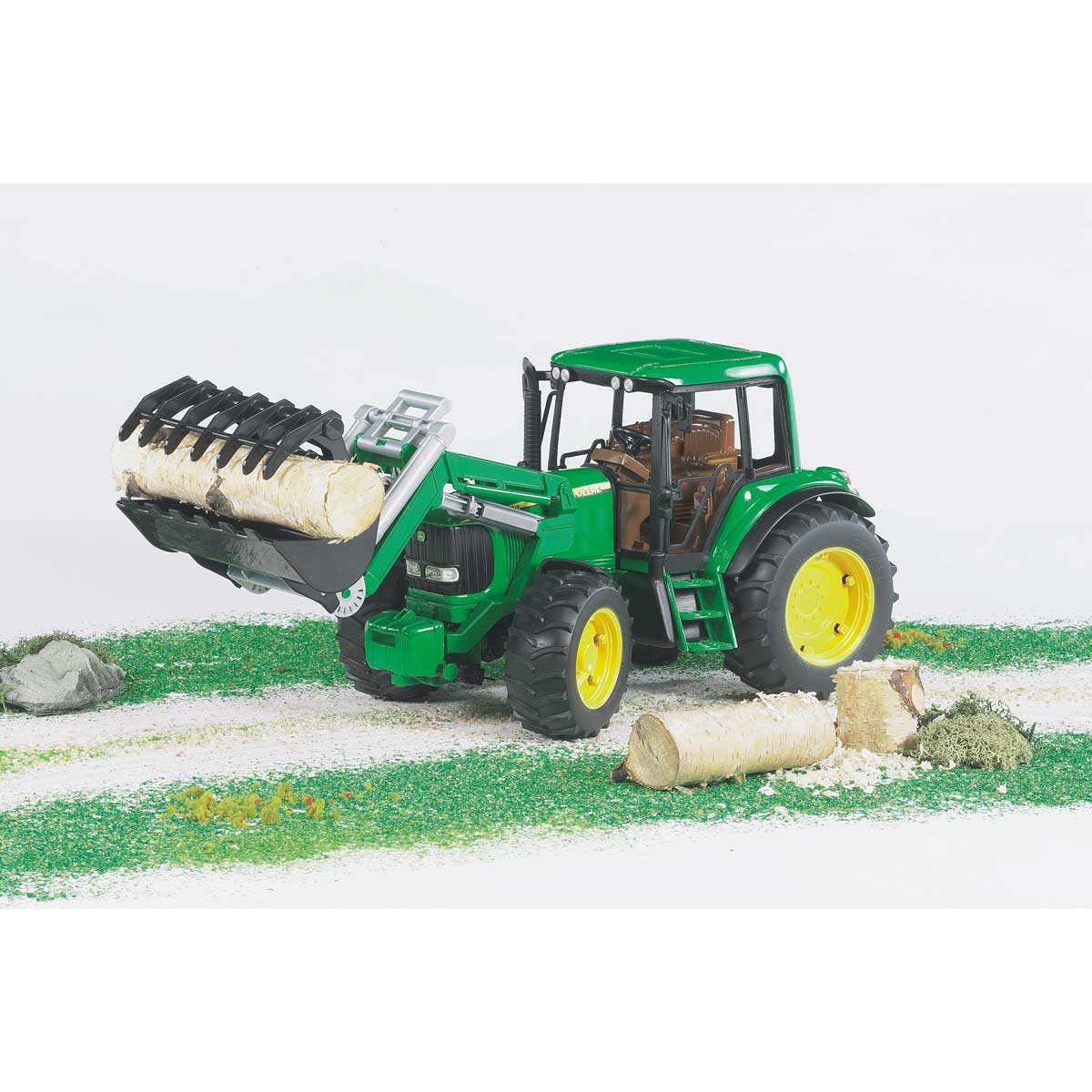 BRUDER 02052 Trattore John Deere 6920 con benna
