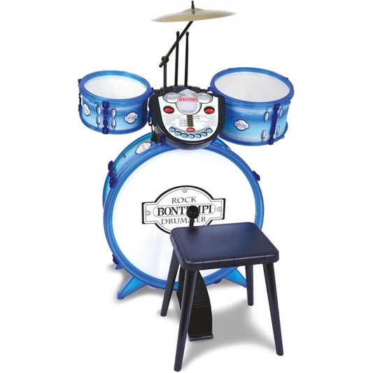 bontempi 525602 batteria elettronica 4 elem. bacchette sgabello