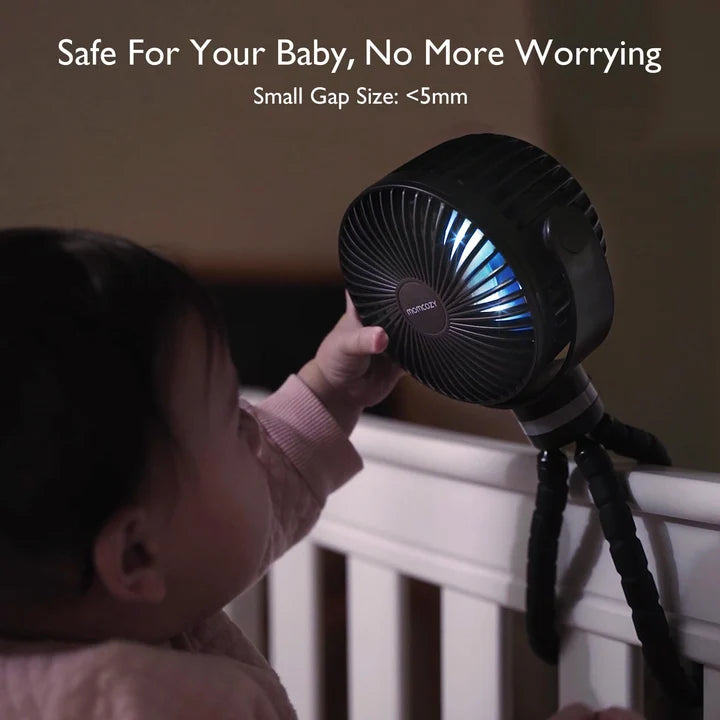 Momcozy Ventilatore Portatile per Passeggino Ricaricabile USB