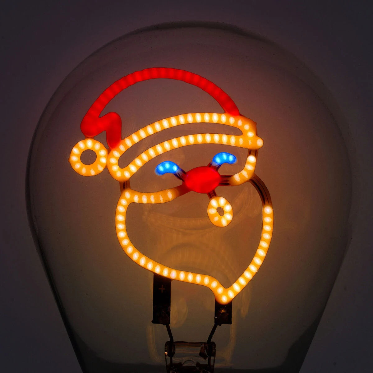 LIGHTBULB-SHAPED TABLE LAMP - BULB FICTION - SANTA CLAUS