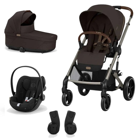 Trio Cybex Balios S Lux con Cloud G, adattatori e Navicella Chocolate brown