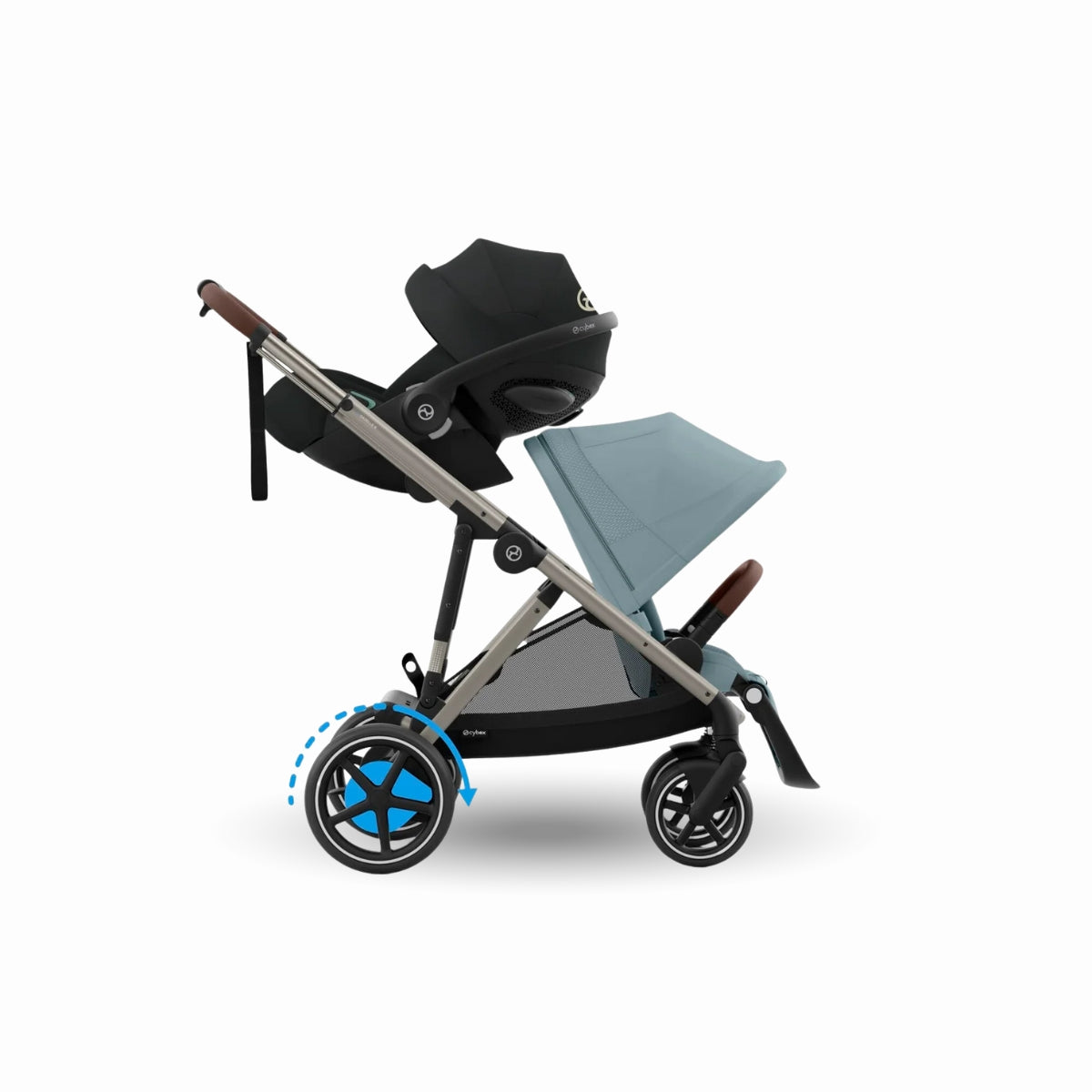 Trio Cybex e-Gazelle S Elettrico con Navicella e Cloud G