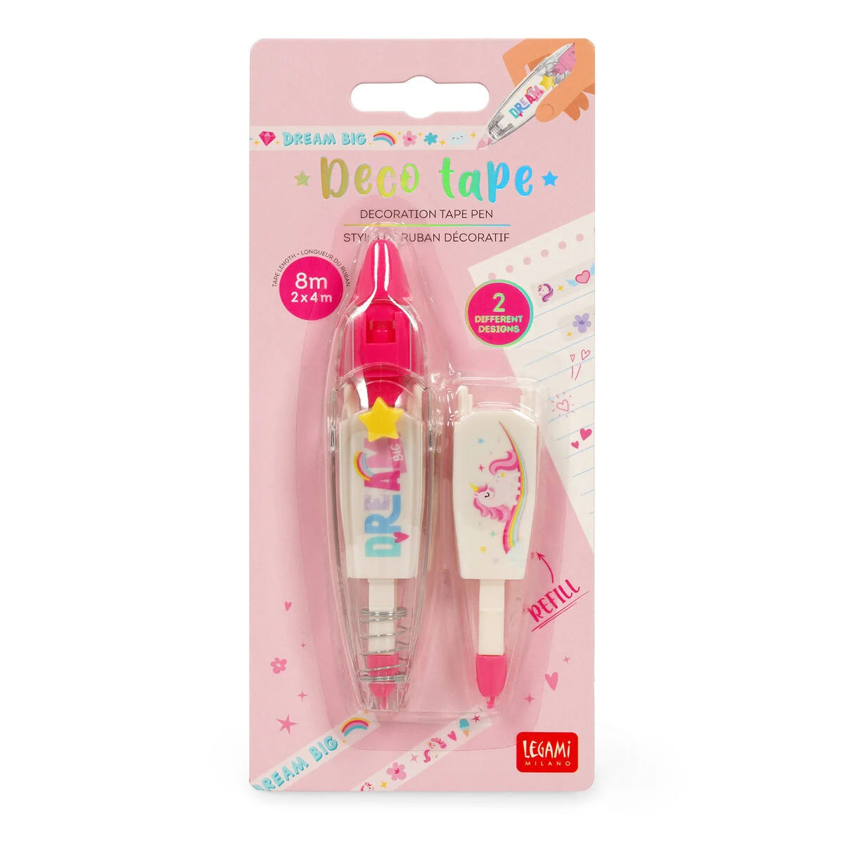DECORATION TAPE PEN - DECO TAPE - UNICORN