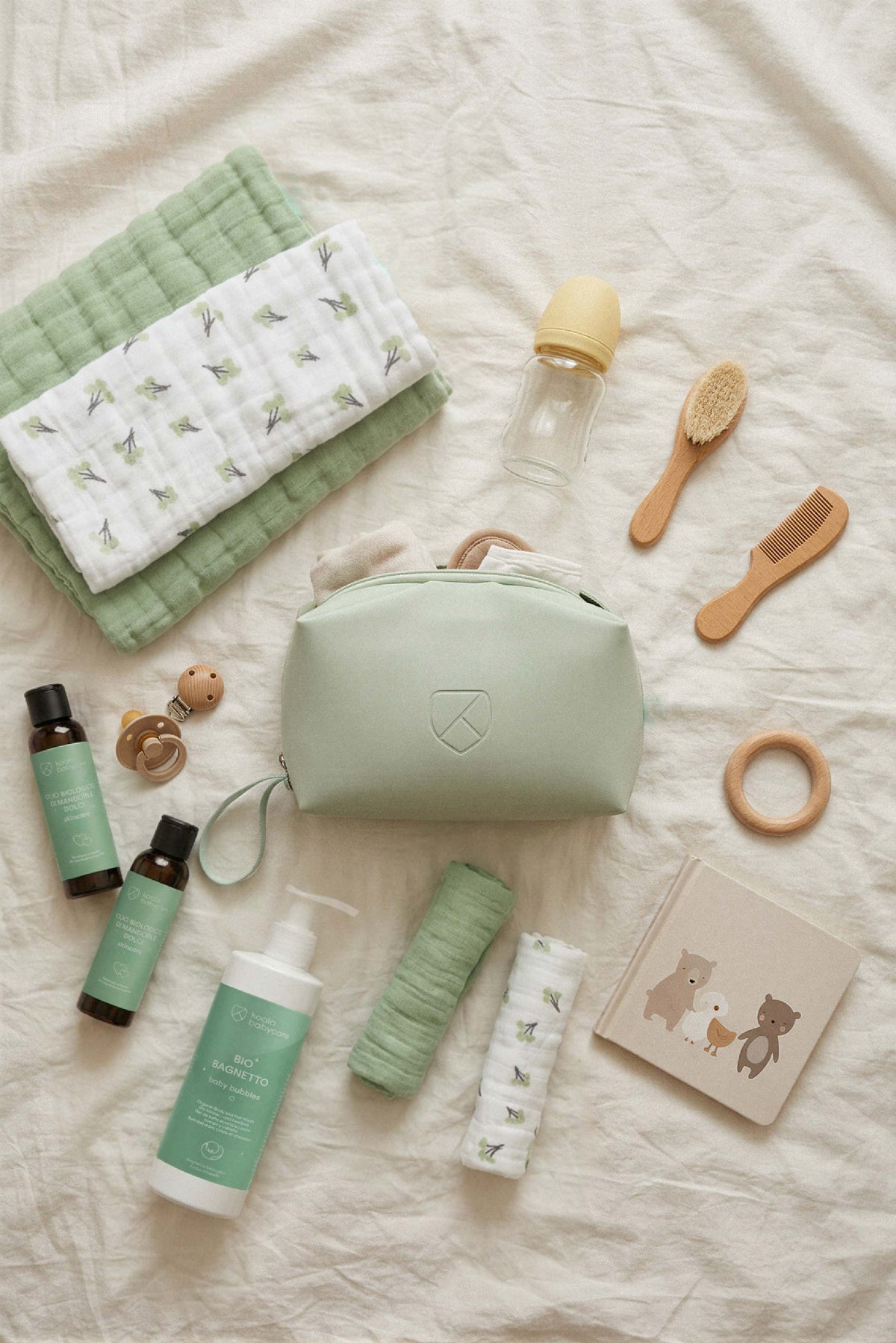 NECESSAIRE Beauty case neonato - Quilted Beige