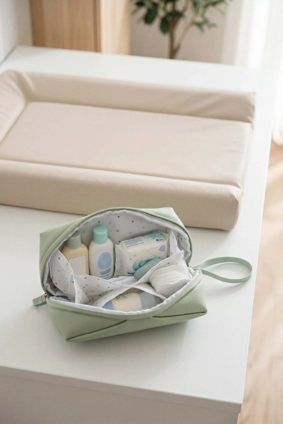 NECESSAIRE Beauty case neonato - Quilted Beige