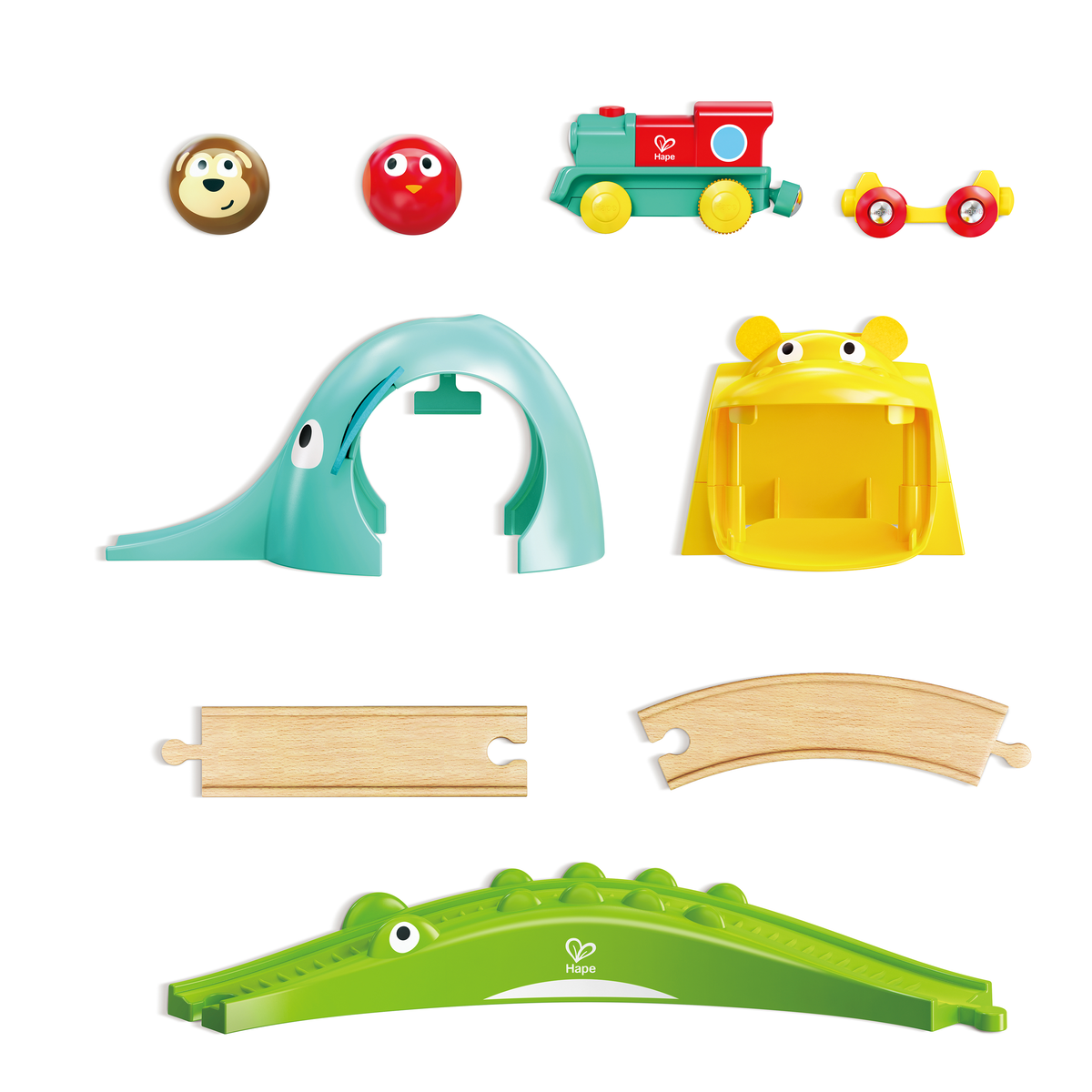HAPE Jungle Animals Railway Set E3887