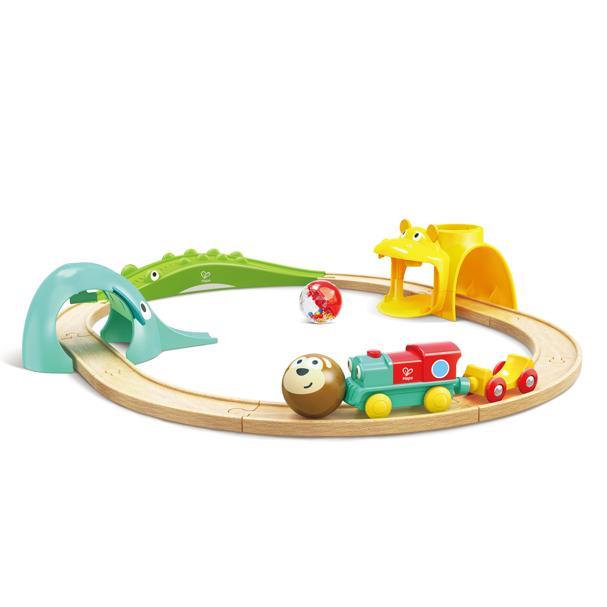 HAPE Jungle Animals Railway Set E3887