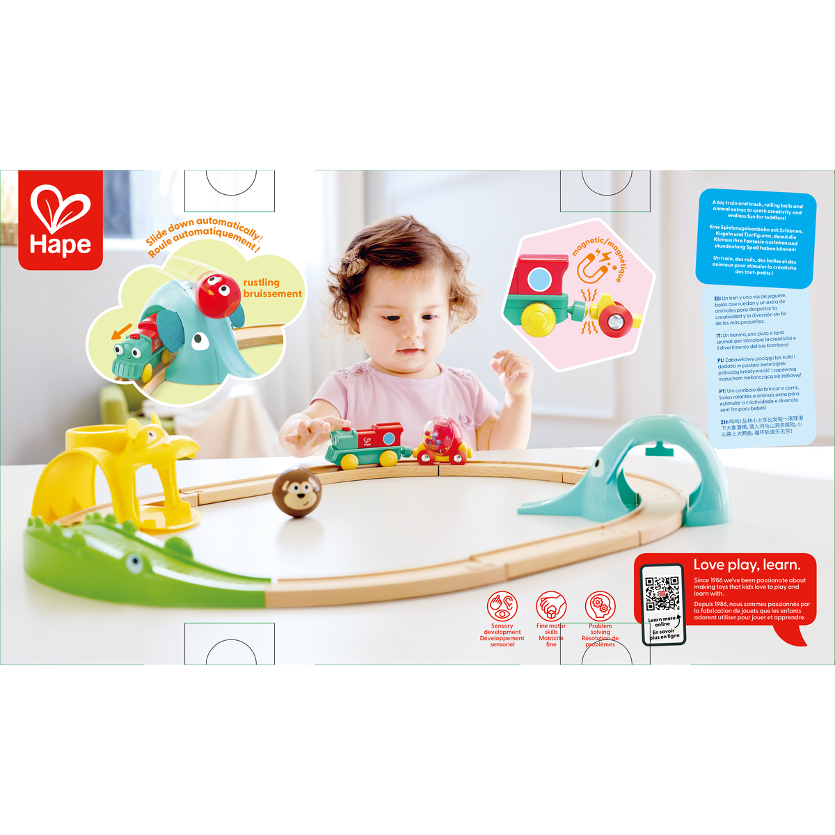 HAPE Jungle Animals Railway Set E3887