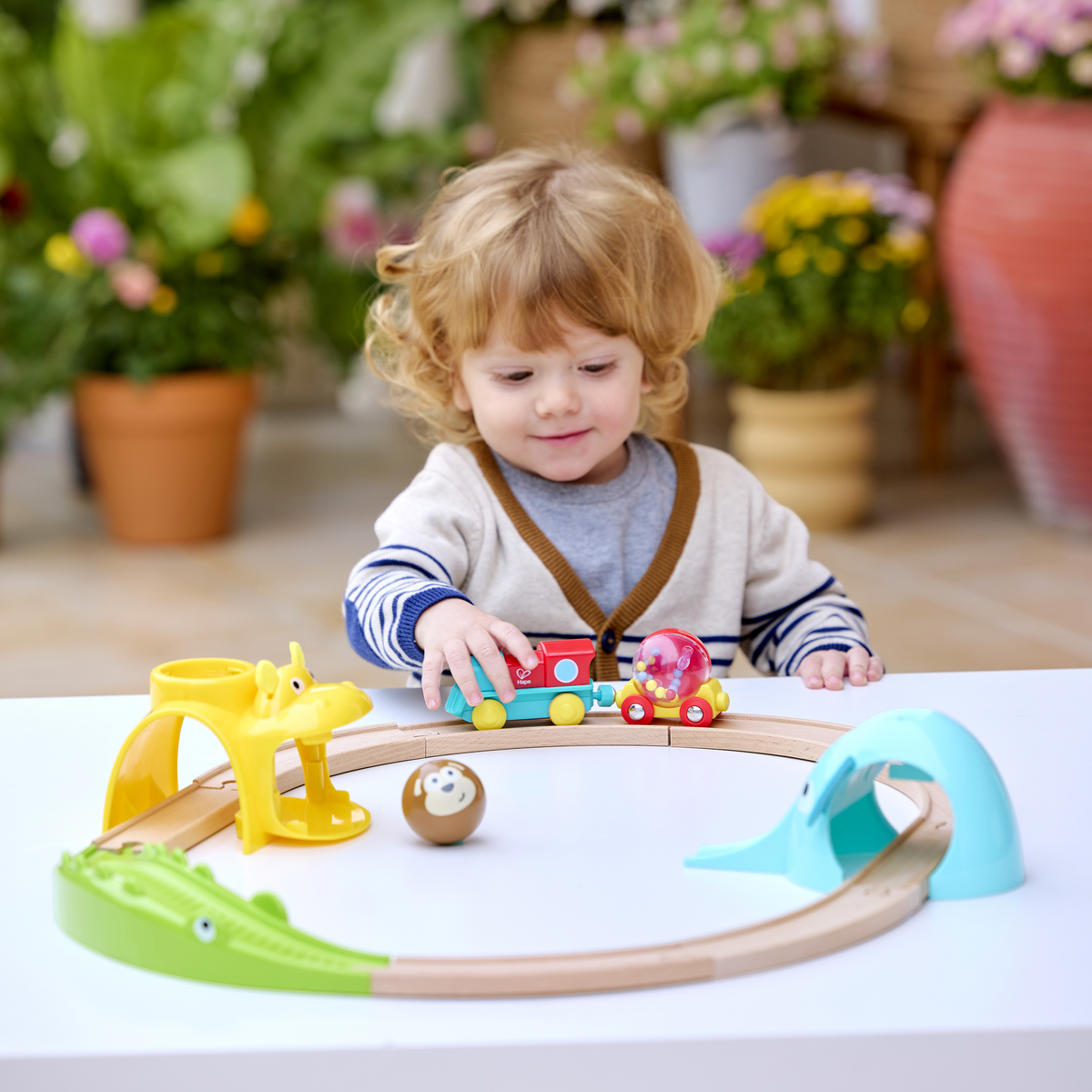 HAPE Jungle Animals Railway Set E3887
