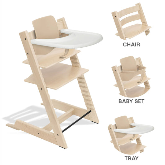 TRIPP TRAPP VANILLA BUNDLE + BS+ TRAY (LISTA BATTESIMO CARLO)