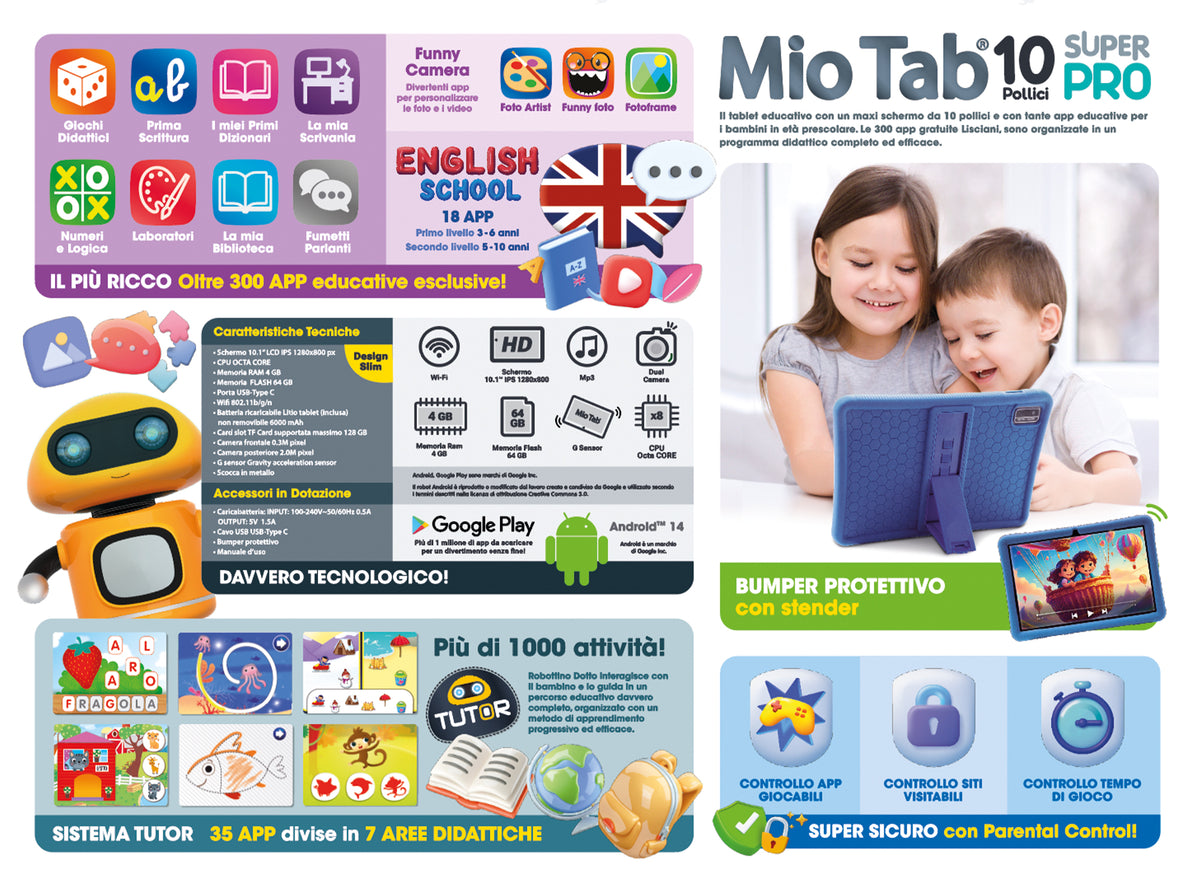LISCIANI HI TEC ED.MIO TAB 10" SUPER PRO 108848