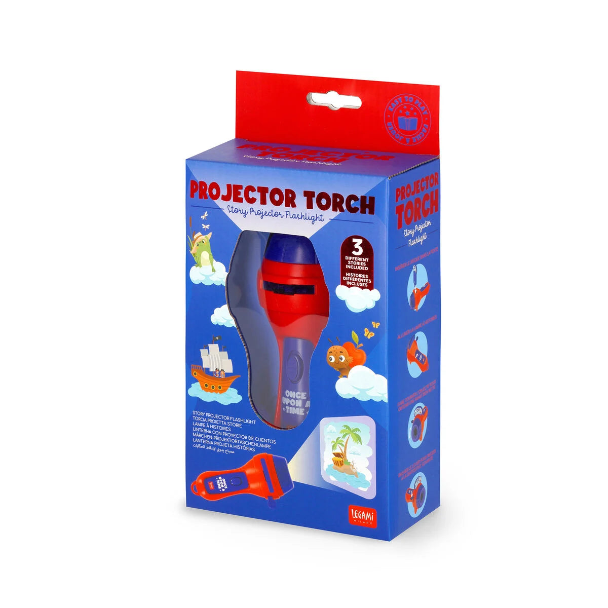 STORY PROJECTOR FLASHLIGHT - PROJECTOR TORCH - RED