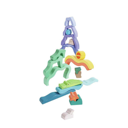 HAPE Blocchi impilabili con paesaggio natura