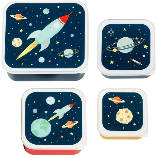 Set di Contenitori Porta Pranzo e Porta Merenda - Spazio - A Little