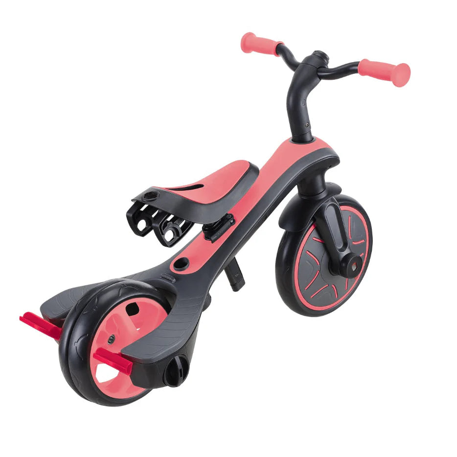 Globber - Explorer Trike 4in1 Deluxe Play - Coral Pink