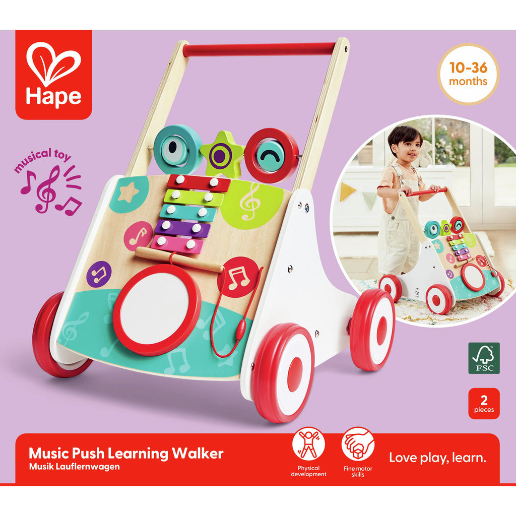 hape E0383 Il mio primo carrettino musicale