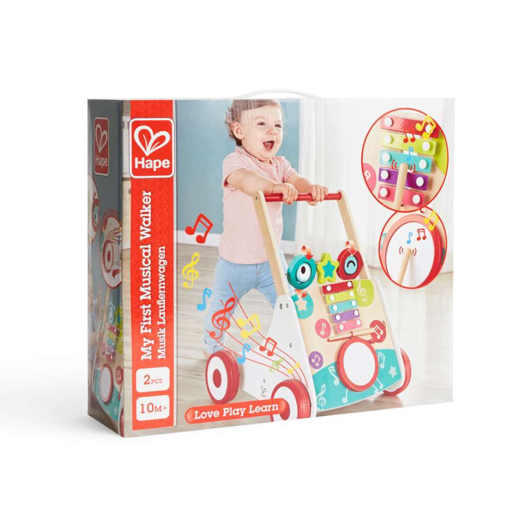 hape E0383 Il mio primo carrettino musicale