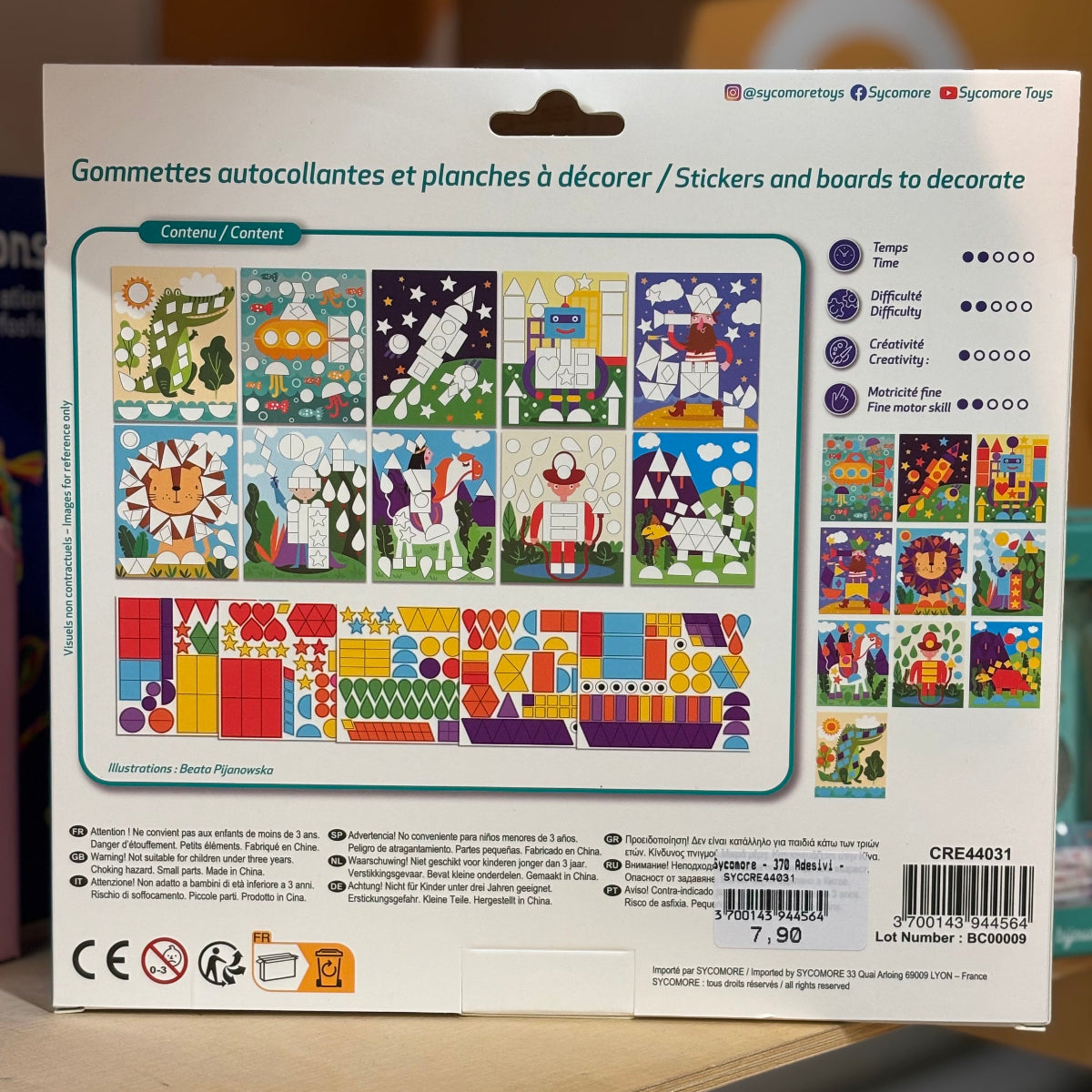 Sycomore - 370 Adesivi - Bambino