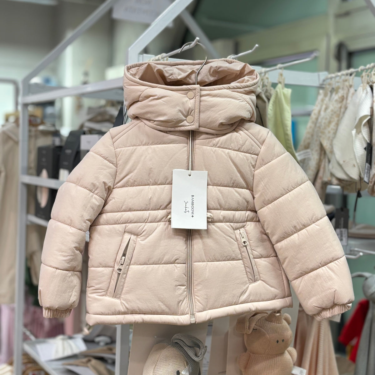 Jacket with removable hoodieVintage Pink 6M1086