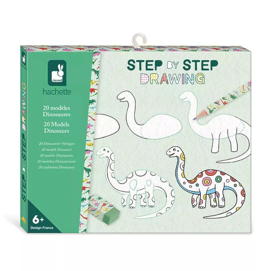 STEP BY STEP DRAWING - 20 MODELLI DINOSAURI