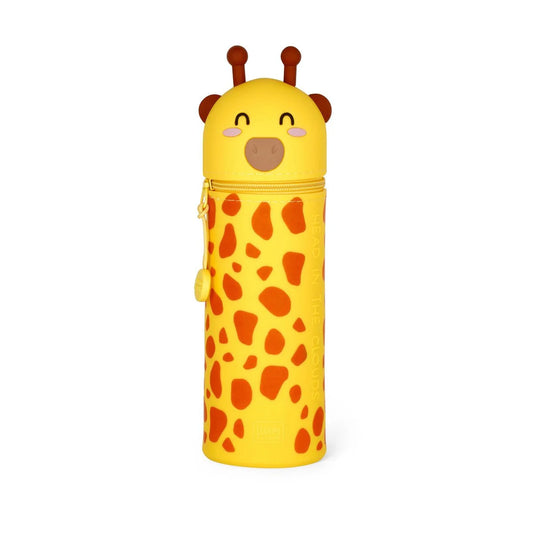 2-IN-1 SILICONE PENCIL CASE - KAWAII - GIRAFFE