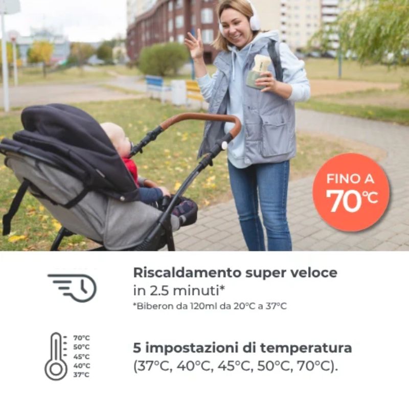 NUVITA WARM70 SCALDABIBERON PORTATILE