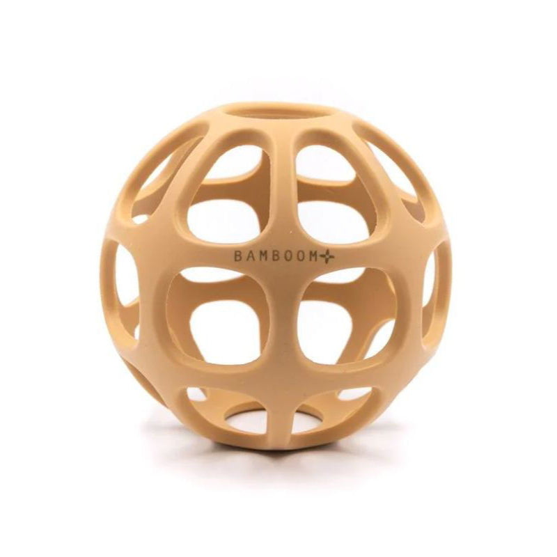 Massaggiagengive a pallina in silicone cammello Bamboom (lista n M&D)