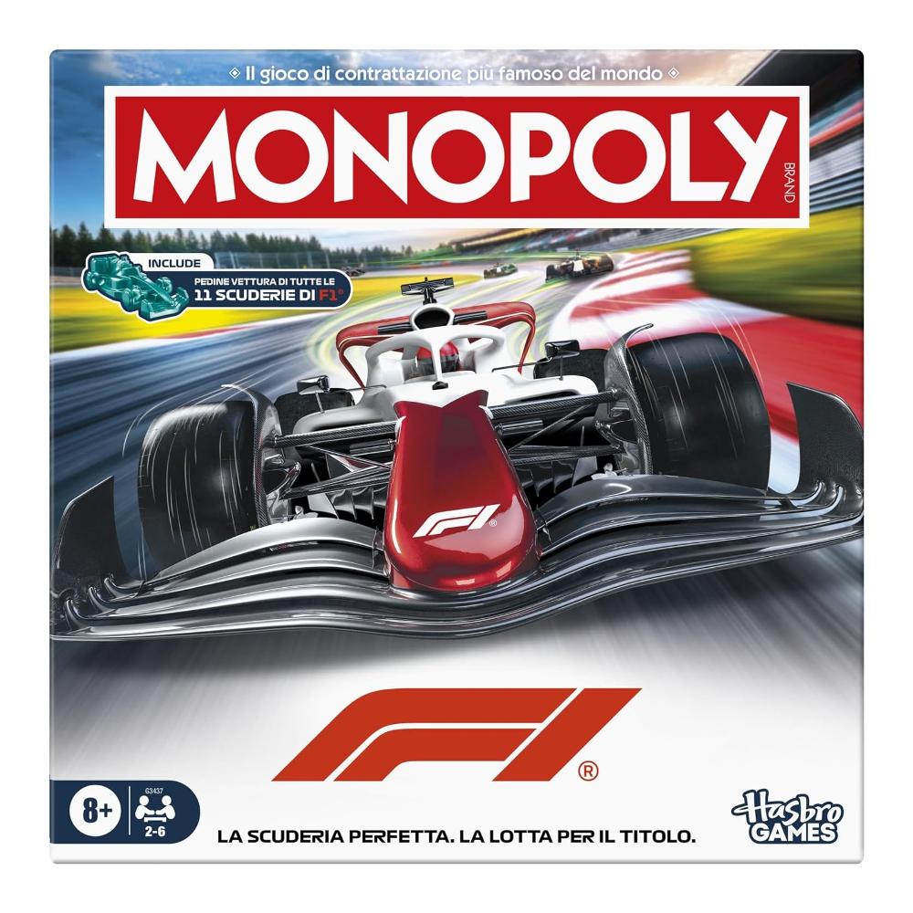 Hasbro Monopoly Formula 1 F1 Gioco da Tavolo 8+