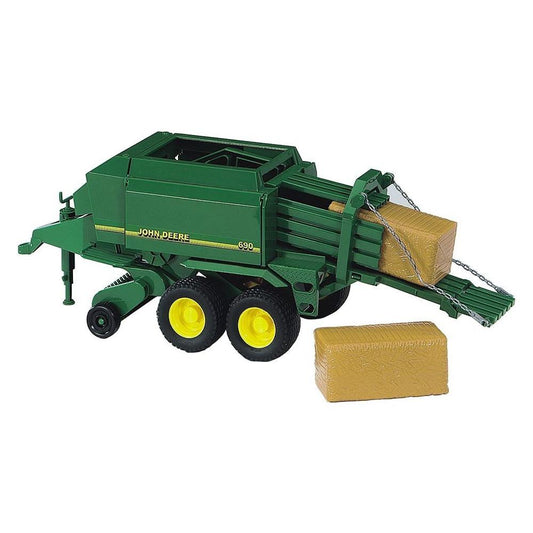 BRUDER 02017 Rimorchio pressaballe John Deere