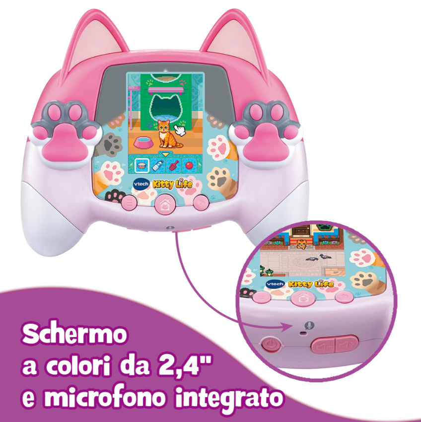 Console VTech KidiPet Kitty Life Rosa gattino virtuale