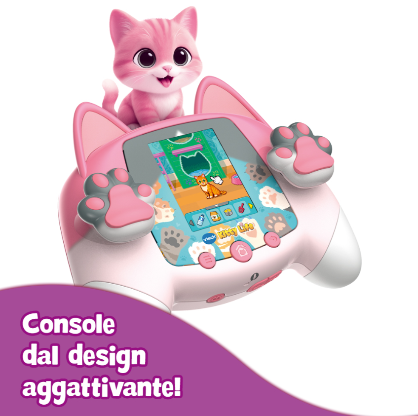 Console VTech KidiPet Kitty Life Rosa gattino virtuale