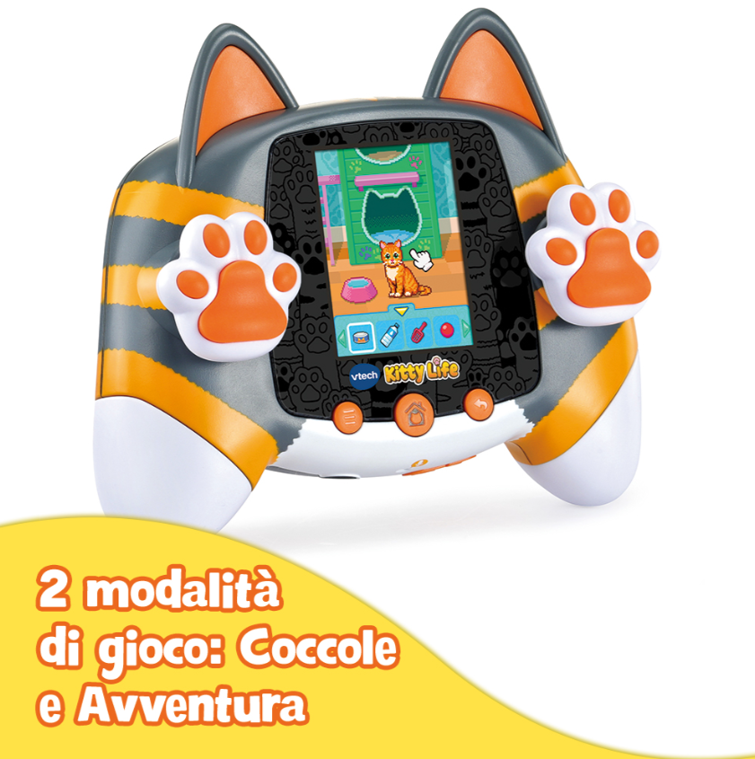 Console VTech KidiPet Kitty Life Grigio gattino virtuale