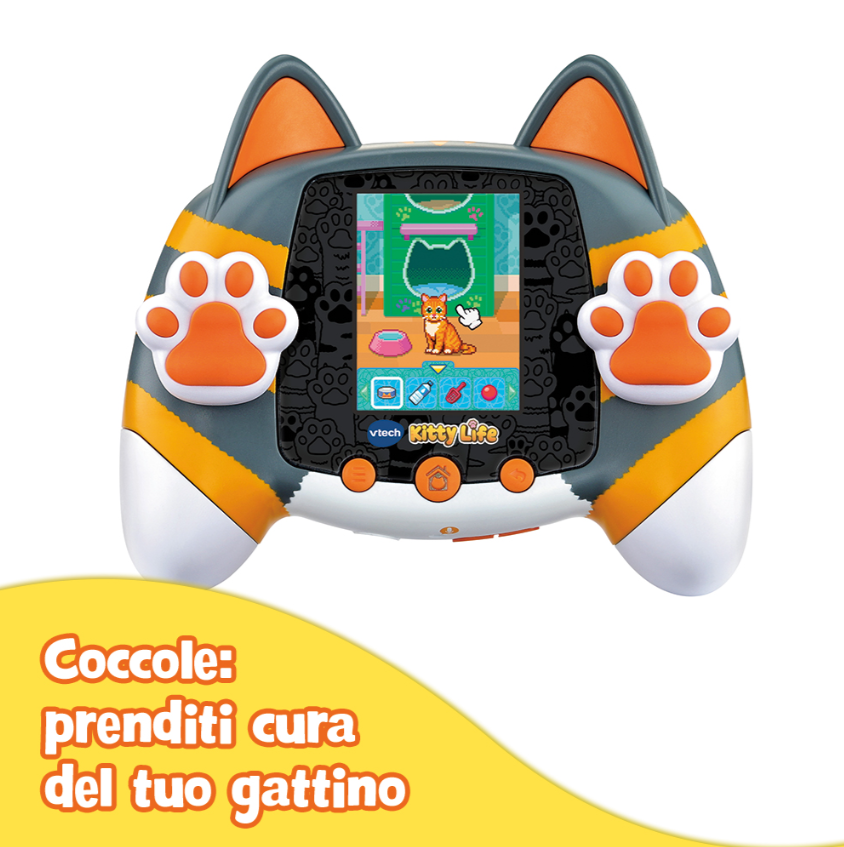 Console VTech KidiPet Kitty Life Grigio gattino virtuale