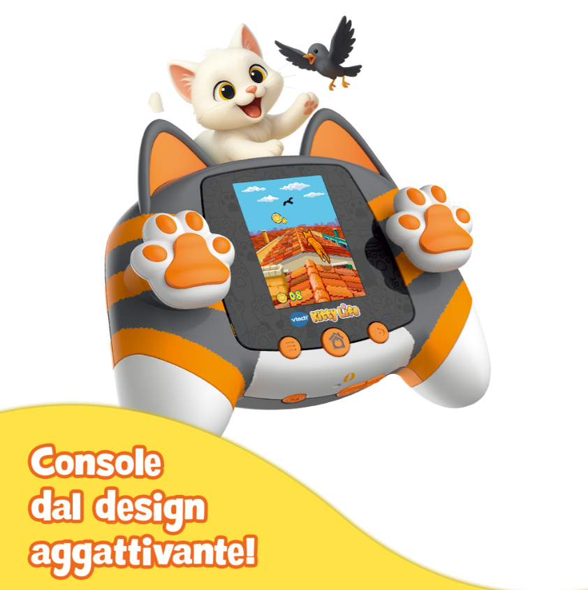 Console VTech KidiPet Kitty Life Grigio gattino virtuale
