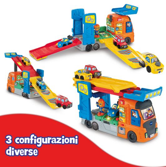 vtech Vroom Vroom Go - Maxi camion trasportatore 3 in 1