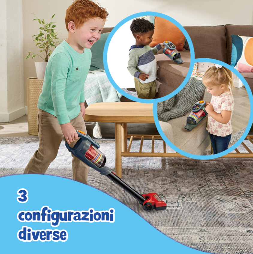 vtech Aspirapolvere interattivo luci e note