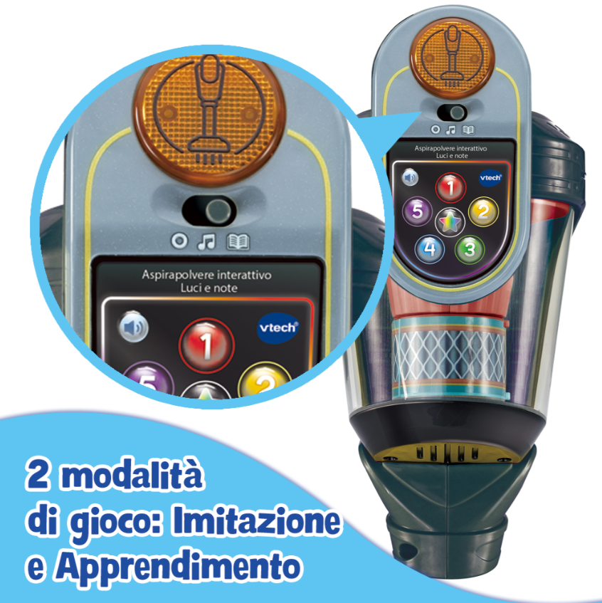 vtech Aspirapolvere interattivo luci e note