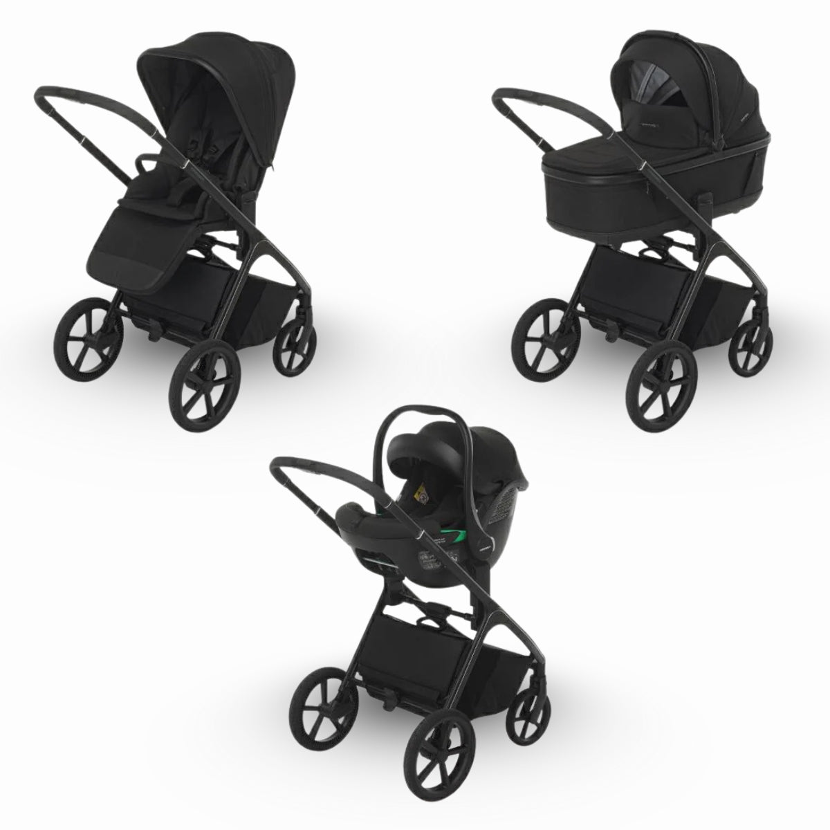 FOPPA PEDRETTI COMMANDER TRAVEL SYSTEM I-SIZEOnyx Black