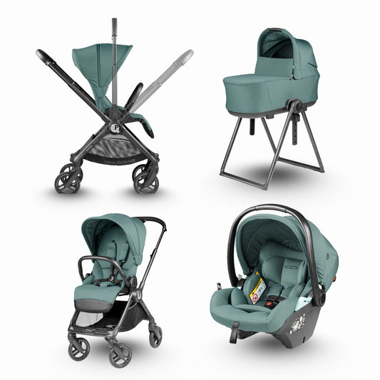 Trio Peg Perego Switch con Navicella Flex e car seat reclinabile lounge – Jade