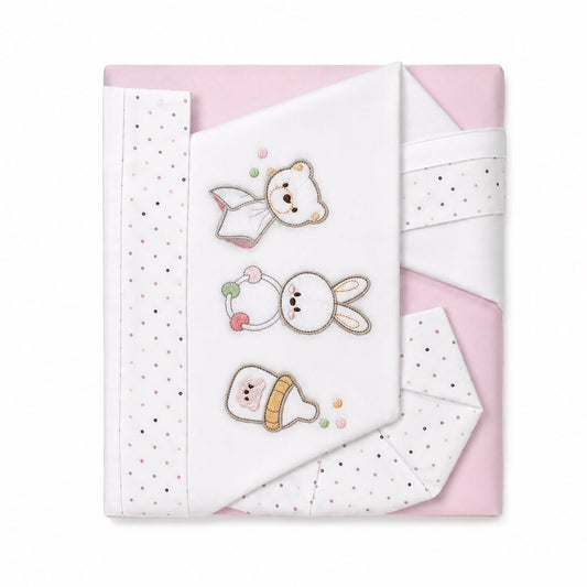 SET CULLA 3 PZ ROSA (LISTA N AURORA 12617)