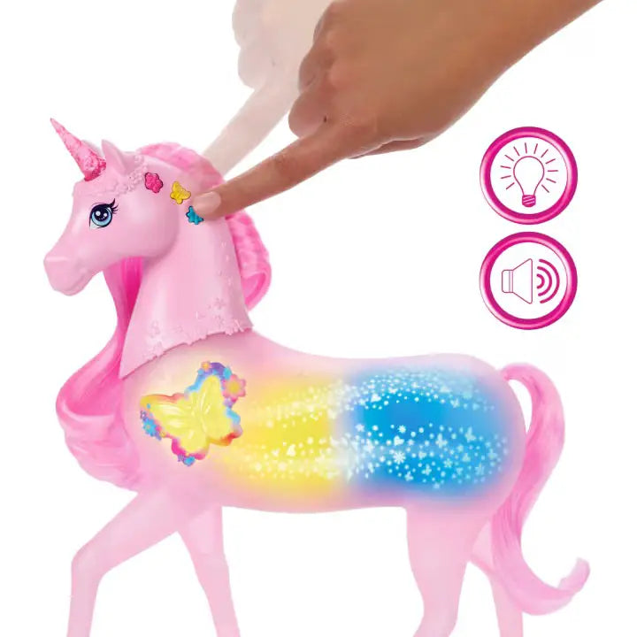 BARBIE UNICORNO LUCI E SUONI JCP78