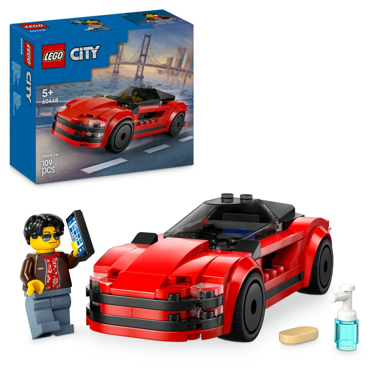LEGO 60448 City Great VehiclesAuto sportiva rossa