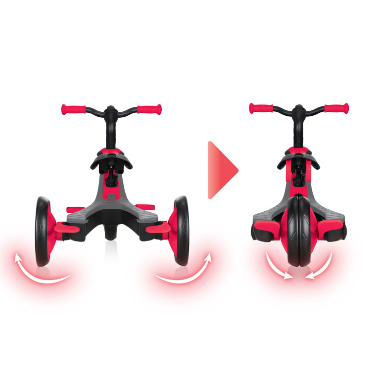 Globber - Explorer Trike 4in1 Deluxe Play - Red
