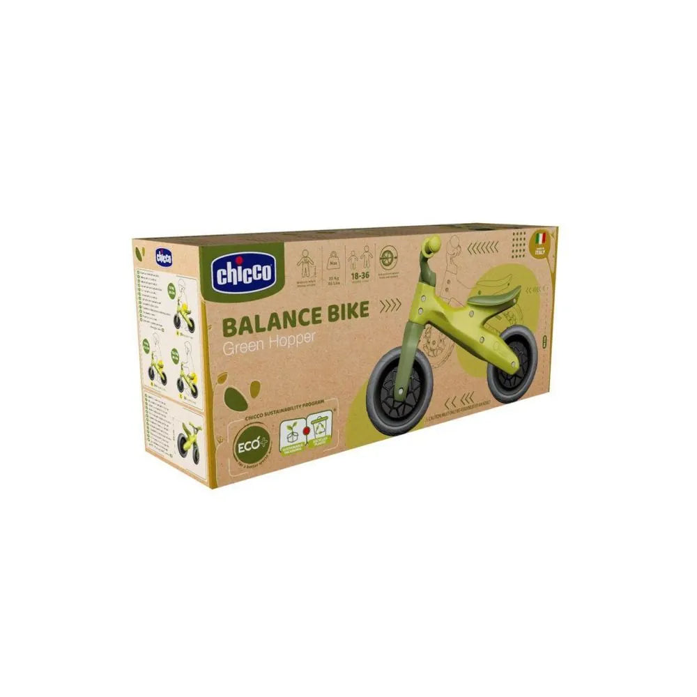 BALANCE BIKE - ECO PLASTIC - GREEN