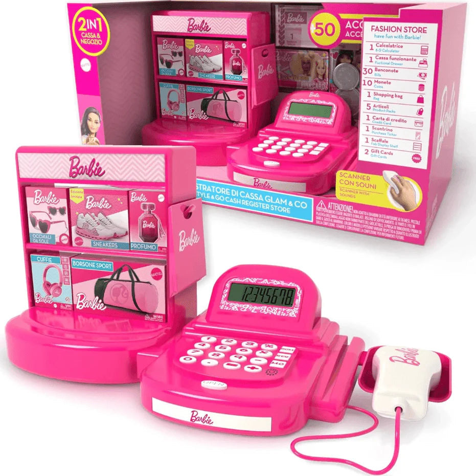 BARBIE REGISTRATORE DI CASSA GLAM _ CO