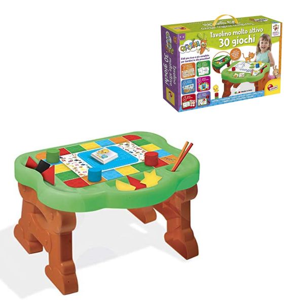 CAROTINA TAVOLINO MOLTO ATTIVO 30 GIOCHI NUOVA E
