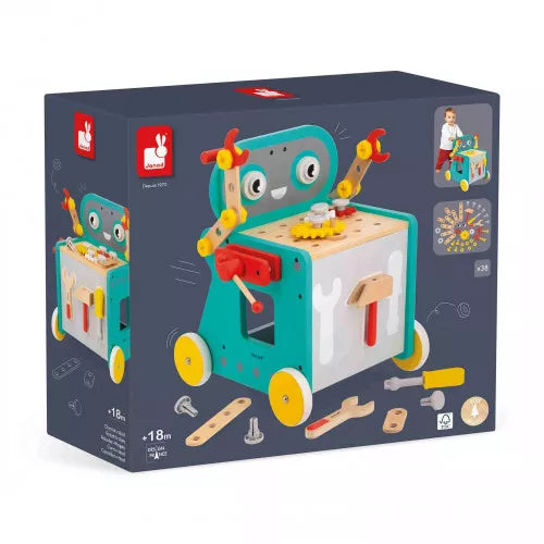 Janod - Brico'kids - Carrellino robot (lista Dylan)